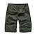 cheap Cargo Shorts-Men&#039;s Cargo Shorts Capri shorts Multi Pocket Plain Comfort Outdoor Calf-Length Outdoor Daily Going out 100% Cotton Fashion Streetwear Black Army Green