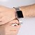 olcso Apple Watch sávok-Solo Loop Láncos karkötő Kompatibilis valamivel Apple Watch óraszíj 38mm 40mm 41mm 42mm 44mm 45mm 49mm Elasztikus Fém kapocs Rugalmas Rozsdamentes acél Csere óraszíj mert iwatch Series Ultra 8 7 6 5