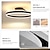 cheap Dimmable Ceiling Lights-LED Ceilling Light 50cm 1-Light Ring Circle Design Dimmable Aluminum Painted Finishes Luxurious Modern Style Dining Room Bedroom Pendant Lamps 110-240V ONLY DIMMABLE WITH REMOTE CONTROL