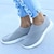 abordables Zapatillas de mujer-Mujer Zapatillas de deporte Slip-Ons Tallas Grandes Zapatos Flyknit Zapatillas sin cordones Exterior Oficina Trabajo Tacón Plano Dedo redondo Deportivo Casual Minimalismo Zapatos de Paseo Flying