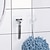 Недорогие органайзер для ванной-2 шт., прозрачный ПВХ материал, водонепроницаемый держатель для бритвы, настенный перфоратор, бесплатная мужская бритва, крючок для хранения, кухонный органайзер для ванной, аксессуары