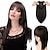 cheap Bangs-14 Hair Topper with Bangs Top Hairpieces Clip in Hair Extensions Straight Wiglet for Women with Thinning Hair