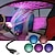 abordables Lampe de Scène-dj éclairage son fête auto usb mini boule disco lumières rgb multi couleur atmosphère de voiture chambre décorations lampe magique lumière stroboscopique
