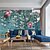 halpa Kukka- ja kasvien taustakuva-sininen seinämaalaukset tausta art deco 3d tapetti seinämaalaus kodin sisustus nykyaikainen klassinen seinäpäällyste kangas materiaali itseliimautuva tapetti seinämaalaus seinäkangas huoneen seinäpäällyste
