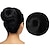 Недорогие Шиньоны-черные волосы пучок волосы для женщин девочек леди шнурок поддельные балетные булочки наращивание синтетическая прическа пончик шиньон цельный