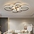 cheap Dimmable Ceiling Lights-LED Ceiling Light Circle Design 80cm Ceiling Lamp Modern Artistic Metal Acrylic Style Stepless Dimming Bedroom Painted Finish Lights 110-240V ONLY DIMMABLE WITH REMOTE CONTROL