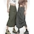 cheap Maxi Skirts-Women&#039;s Cargo Skirt Long Skirt Midi Cotton Army Green Grey Skirts Ruched Multiple Pockets Long Summer Street Daily S M L