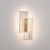 tanie Kinkiety LED-lightinthebox led kinkiety kryty złoty prostokąt podwójne światło oświetlenie do montażu na ścianie nowoczesne oświetlenie led metalowa ściana do sypialni jadalnia lampka nocna salon