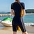 cheap Swimming-M-5XL Women&#039;s Athletic Swimwear One Piece Swimsuits Surfing Swimming Snorkeling Bodysuit Plus Size Swimwear for Women Short Sleeve Rashguards Stretch Boyleg Swim Suits