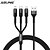 cheap Cell Phone Cables-ASLING Multi Charging Cable 3.9ft USB A to Type C / Micro / IP 3.5 A Fast Charging Nylon Braided 3 in 1 For Samsung Xiaomi Huawei Phone Accessory