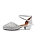 ieftine Pantofi Dans Clasic &amp; Modern-Pentru femei Pantofi Moderni Performanță Profesional Sandale de cristal Călcâi Paiete Grosime călcâială Buclă Adolescent Adulți Argintiu Auriu