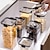 billige Kjøkkenoppbevaring-forseglede bokser korn kjøkken for å lagre matkvalitet gjennomsiktig plastbokser boks snack tørrvarer te lagringstank kjøkkenartikler