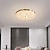 Χαμηλού Κόστους Φώτα Οροφής-Φωτιστικό οροφής led κρυστάλλινο ρυθμιζόμενο 35cm σχέδιο κύκλου χάλκινα φωτιστικά οροφής για σαλόνι 110-240v