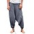 abordables Rétro-Homme Pantalon en lin Pantalon pantalon été Culotte Bouffante Pantalon de plage Cordon Bouffant Entrejambe Plein Respirable Gymnastique Yoga Mélange de Lin &amp; Coton Classique Décontractées Ample Bleu