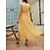 cheap Maxi Dresses-Women&#039;s Casual Dress A Line Dress Floral Dress Long Dress Maxi Dress Fashion Bohemian Floral Double Slit Print Outdoor Daily Going out V Neck Sleeveless Dress Loose Fit Black Yellow Red Spring Summer