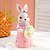 cheap Decorative Objects-Easter Bunny Egg Decoration Decoration Decoration Household Holiday Decoration Couple Rabbit Decoration 1PC