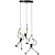 cheap Pendant Lights-Swinging Humanoid Light Fixture 1-3 Light Mount Modern Black Industrial Ceiling Lamp Stick Figure Lighting Chandelier for Kitchen Island Hallway Bedroom Dining Room Entryway