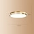 abordables Plafonniers-plafonnier led cercle rond design 50 cm luminaires encastrés cuivre pour salon 110-240v