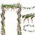 cheap Outdoor Wall Hangings-4Pcs Total 720cm/23.6ft Artificial Flowers Silk Wisteria Garland Artificial Wisteria Vine Rattan Silk Hanging Flower for Home Garden Outdoor Ceremony Wedding Arch Floral Decor