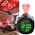 cheap Radios and Clocks-Digital Projection Alarm Clock Home Multifunction Voice Talking Alarm Clock LCD Display with Electronic Thermometer Time Wall Ceiling Projection