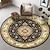abordables alfombras de salón y dormitorio-Alfombra persa, silla giratoria, cesta colgante, alfombra redonda, estilo étnico, sala de estar, dormitorio, alfombra