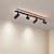 cheap Spot Lights Fixtures-LED Ceiling Lights Dimmable for Living Room, Spotlights Ceiling Lights Black Rotatable Track Lighting Three-Color Dimming Ceiling Spotlights 3 Way for Clothing Store