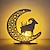 baratos Iluminação Noturna &amp; Decoração-decoração do ramadã luz noturna eid mubarak estrela da lua ornamentos de madeira para casa islã decoração muçulmana festival do ramadã presente de festa 2023