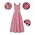 cheap Maxi Dresses-Women&#039;s Casual Dress Swing Dress A Line Dress Long Dress Maxi Dress Basic Fashion Striped Ruffle Print Holiday Vacation Going out Square Neck Sleeveless Dress Regular Fit Black Red Blue Spring Summer