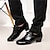 abordables Zapatos de baile latino-sol lisa zapatos latinos para hombres zapatos modernos zapatos de baile interior baile profesional fiesta / noche profesional con cordones tacón grueso punta cerrada con cordones para adultos