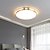 זול אורות תקרה-תקרה לד אור פליז ניתן לעמעום 30/40/50 ס&quot;מ עיצוב עיגול צורות גיאומטריות אורות תקרה נחושת חם לבן קר לבן 110-240v