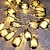 abordables Tiras de Luces LED-ramadan eid luces decoración linterna led luces de cadena 3m 20leds lámpara de queroseno alimentada por batería para patio jardín vacaciones familia ramadan boda fiesta navidad eid festival interior