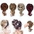 Недорогие Рождественский парик-1 шт., грязный пучок для волос, резинка для волос, наращивание, вьющиеся, волнистые, грязный, синтетический шиньон с эластичной резинкой для женщин, прическа, взъерошенный шиньон
