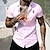 cheap Men&#039;s Button Up Shirts-Men&#039;s Shirt Button Up Shirt Summer Shirt White Pink Blue Green Short Sleeve Letter Turndown Street Casual Button-Down Clothing Apparel Fashion Casual Comfortable