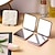 cheap Cleaning Supplies-Double-sided Small Mirror Women Carry Men Will Carry Folding Handheld Electroplating Desktop Can Stand Special Mini Makeup