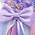preiswerte Partykleider-kinderkleidung Mädchen Party Kleid Farbblock Blume Ärmellos Leistung Pegeant Prinzessin Süß Baumwolle Gitter Midi abendkleider A Linie Kleid Tüll-Kleid Sommer Frühling 3-10 Jahre Rosa Blau Purpur