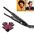 billiga Rakning och hårborttagning-litet plattjärn för kanter penna plattång för kort hår &amp; långt hår 3/10 tum litet plattjärn med justerbara temperaturinställningar &amp; dubbel spänning med värmebeständiga handskar