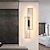 billiga LED-väggbelysning-lightinthebox led vägglampor inomhus svart rektangel dubbel ljus väggmonterat ljus modern led metall väggbelysning för sovrum matsal sänglampa vardagsrum
