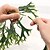 cheap Artificial Flowers-4PCS evergreen rattan artificial green staghorn leaf plant hanging rattan is suitable for home office holiday party party decoration ivy