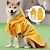 halpa Koiran vaatteet-suosittu iso koiran sadetakki viitta heijastava nauha lemmikkieläinten sadetakki tuulenpitävä ja sateenpitävä koiran hupullinen sadetakki