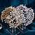 billige Pandebånd-Pandebånd Legering Bryllup Kirke Elegant Brude Med Krystaldetaljering Medaljon Hovedbeklædning