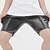 ieftine Pantaloni scurți casual-Bărbați Pantaloni Scurți Pantaloni scurți din piele artificială Buzunar Simplu Confort Respirabil Lungimea genunchiului În aer liber Zilnic Concediu Piele Artificială Stilat Casual Negru Alb
