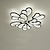 billige Taklamper-led taklampe lotus design 70cm taklampe moderne kunstnerisk metall akryl stil trinnløs dimming soverom malt finish lys 110-240v kun dimmes med fjernkontroll blomsterdesign
