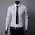 cheap Men&#039;s Button Down Shirts-Men&#039;s Dress Shirt Button Down Shirt Collared Shirt Black White Navy Blue Long Sleeve Graphic Classic Collar Fall Spring &amp; Summer Wedding Daily Clothing Apparel