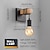 billige Indendørsvæglamper-indendørs væglampe led nordisk stil stue soveværelse metal væglamper 3000k e26 væglampe til soveværelse badeværelse