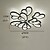 billiga Plafonder-led taklampa lotus design 70cm taklampa modern konstnärlig metall akryl stil steglös dimning sovrum målad finish lampor 110-240v endast dimbara med fjärrkontroll blom design