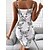 cheap Mini Dresses-Women&#039;s Petite Nightshirt Dress Simple Comfort Butterfly Polyester Home Square Neck Breathable Strap Top Sleeveless Backless Dress Winter Fall Without Lining Black White