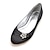 ieftine Pantofi de Mireasă-Pentru femei pantofi de nunta Sandale de cristal Pantofi de mireasa Piatră Semiprețioasă Floare de satin Legătură Panglică Toc Drept Vârf rotund Balerină Satin Negru Alb Cristal