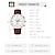 preiswerte Quarz-Uhren-Skmei Casual Stoppuhr Quarzuhren Herren Top-Marke Luxus echtes Lederband wasserdichte Datumsarmbanduhr