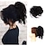 tanie Koki-niechlujny kok do włosów potargane updo gumki do włosów przedłużanie z elastyczną gumką nieporządne akcesoria do włosów treski dla kobiet