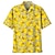 tanie męskie koszule hawajskie z klapami-Męskie Koszula Koszula hawajska Koszula zapinana na guziki Zwierzę Wzory graficzne Kaczka Wieczorne Czarny Żółty Czerwony Granatowy Niebieski Druk 3D Na zewnątrz Ulica Krótkie rękawy Nadruk Przycisk